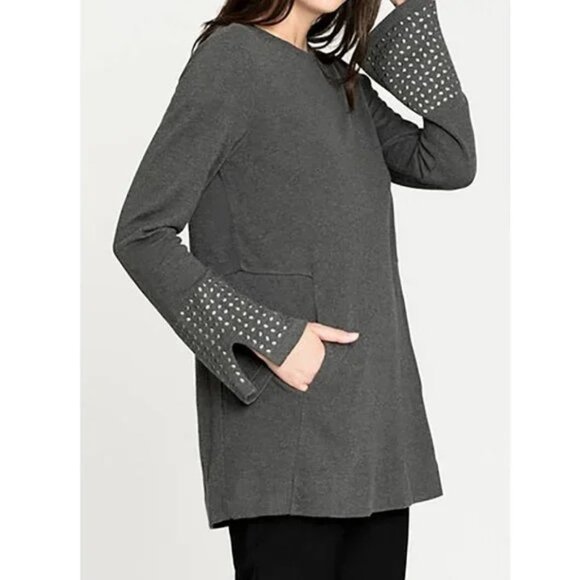 NIC+ZOE GROMMET CUFF TOP - Picture 2 of 8